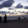 Arab-Israeli boy and kite on the beach in Tel Aviv